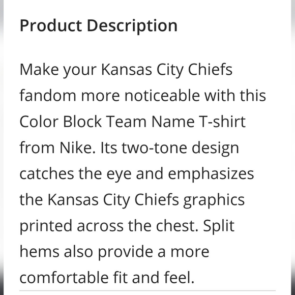 NEW NFL Gear NIKE Issue Team Apparel Kansas City Chiefs Youth TShirt Top Summer - Picture 9 of 16